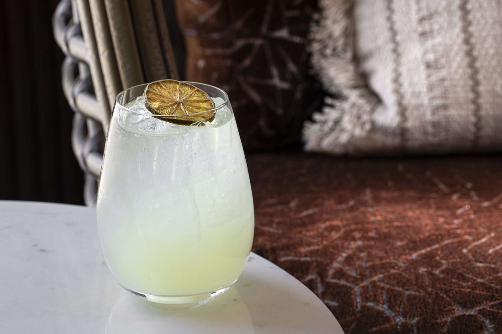 A cold limoncello spritz at the Nudo bar